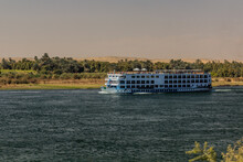 Cruise Ship At The River Nile, Egypt