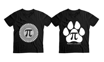 Wall Mural - pi day party, t-shirt template design