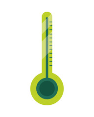 Canvas Print - green thermometer icon