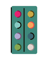 Sticker - watercolor palette color