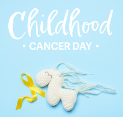 Wall Mural - Awareness banner for International Childhood Cancer Day