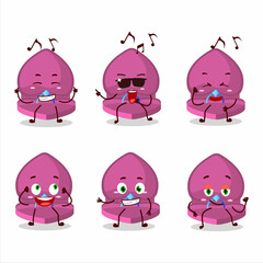 Sticker - An image of pink love ring box dancer cartoon character enjoying the music