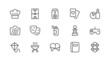 © dstarky - Stroke vector hobby  line icons.