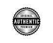 Authentic original premium sticker stamp logo