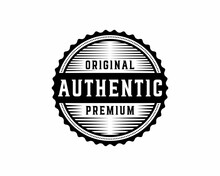 Authentic Original Premium Sticker Stamp Logo