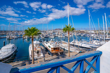 View Of Boats In Rubicon Marina, Playa Blanca, Lanzarote, Canary Islands