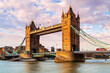 © robertharding - Tower Bridge and a London bus in the afternoon light, London, England