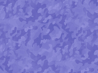 Wall Mural - Military camouflage pattern. Abstract background Very Peri color. 