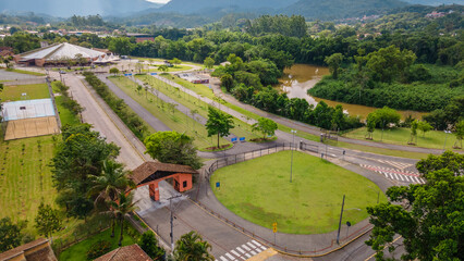 Parque Municipal Henry Paul na cidade de Timbó em Santa Catarina