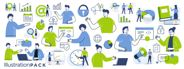 Wall Mural - illustrations ecology collection