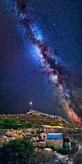 Wall Mural - the milky way over bahrija in malta