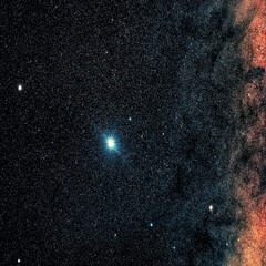Wall Mural - jupiter shines next to the milky way