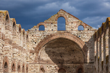 Sticker - Ruins of St Sofia Church, Old Town of Nesebar city in Bulgaria