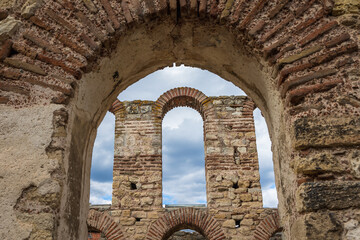 Wall Mural - Arches of St Sofia Church in historic part of Nesebar city in Bulgaria