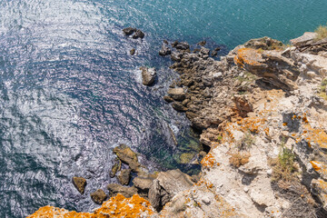 Sticker - Rocky tip of Cape Kaliakra on Black Sea coast in Bulgaria