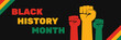 © tarikdiz - black history month celebrating banner  vector illustration