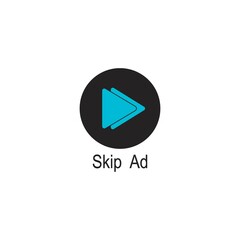 Canvas Print - Skip Ad button icon