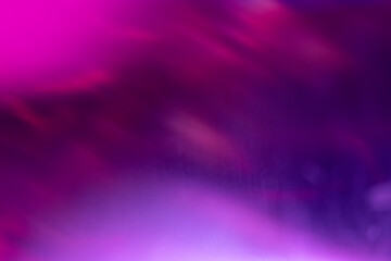 Wall Mural - Blur sparks overlay. Bokeh light. Fluorescent fantasy glare. Defocused neon purple magenta pink blue color glow flecks texture on bright abstract background.