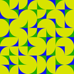 abstract geometric seamless pattern in bright colors