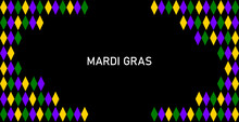 Mardi Gras Party Background Vector Illustration