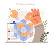 © inspiring.team - Soft skills concept. Business people or employee with problem- solving skill.