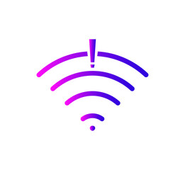 no wi-fi connection icon, no Wireless network sign symbol