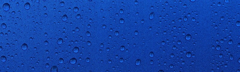 bright blue background, crystal clear drops (raindrops). abstract pattern, wallpaper, concept art. g