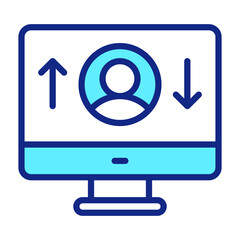 Wall Mural - exchange person icon. user interface vector illustration, as a simple vector sign and trendy symbol 