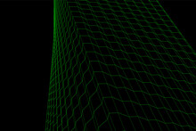 Green Net On Black Background