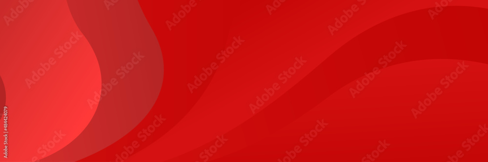 modern Wave red abstract banner design background. Abstract red banner ...