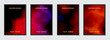 ©  swetazwet - Set of luxury colorful watercolor backgrounds, unique grunge texture. Collection of vertical templates. Vector shape for brochure cover template, poster, booklet, presentation.