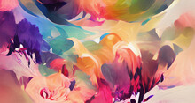 Abstract Vibrant And Colorful Concept Art