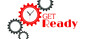 Get ready sign on white background	