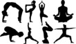 Yoga Poses Silhouettes Yoga Poses SVG EPS PNG