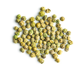 Wall Mural - Dried green peppercorn. Dry green pepper spice.