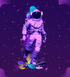 astronaut is skating