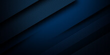 3D Dark Blue Abstract Background With Diagonal Lines
