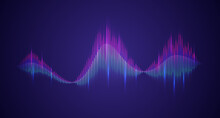 Vector Illustration Colorful Sound Wave Equalizer 