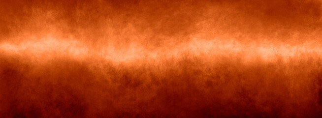 Wall Mural - orange background autumn fall colors gradient smoky paint texture with bright center and mottled red