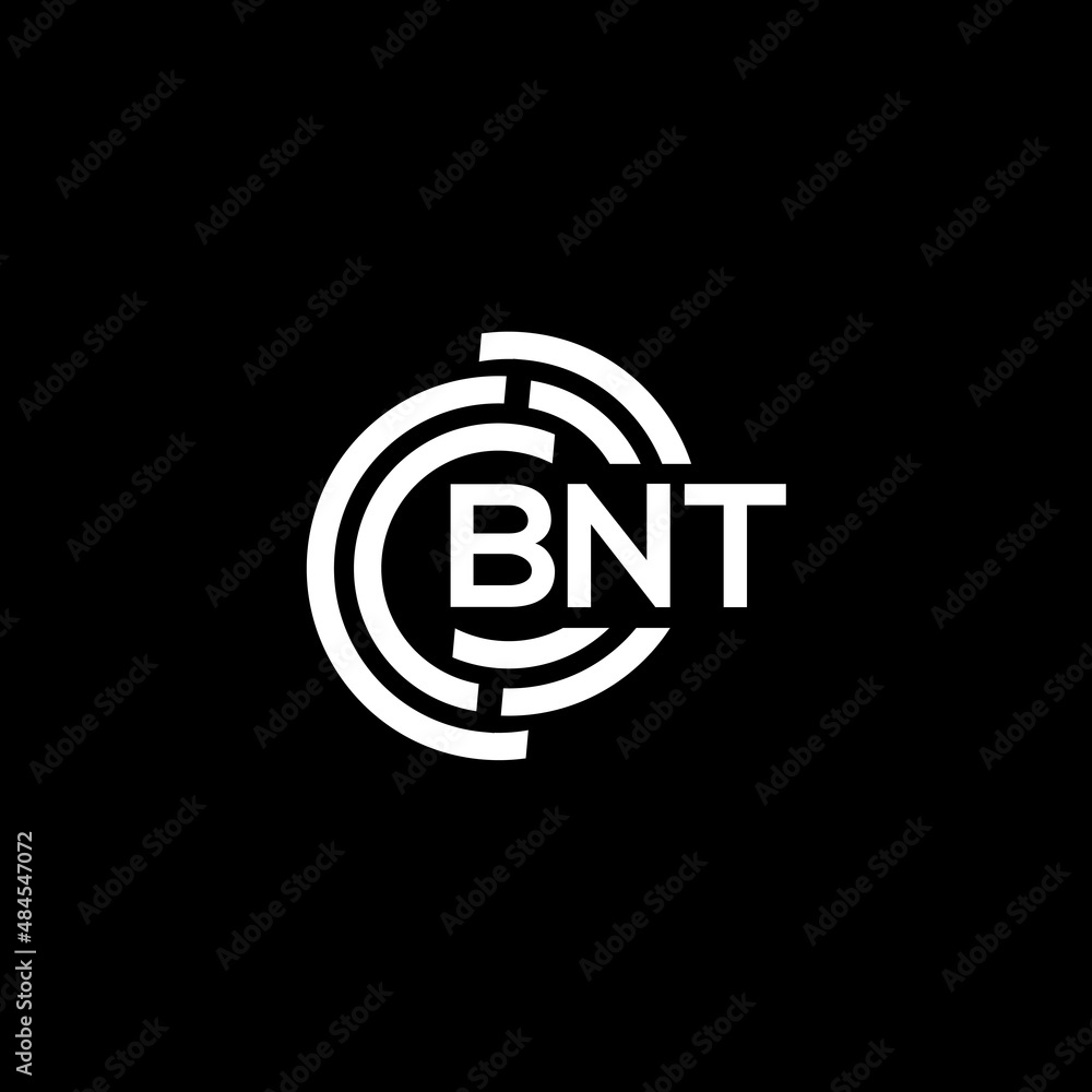 BNT letter logo design on black background. BNT creative initials letter  logo concept. BNT letter design. Stock Vector | Adobe Stock