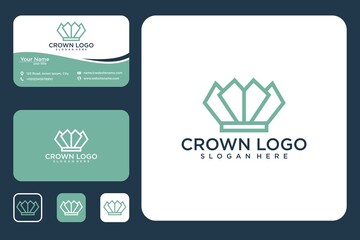 Wall Mural - crown logo design template