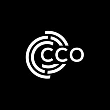 Cco Letter Logo Design On Black Background. Cco Creative Initials Letter Logo Concept. Cco Letter Design.