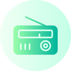 radio gradient icon