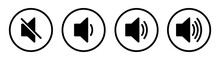 Speaker Set Icon Vector Illustration