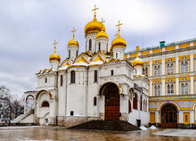 Annunciation Cathedral Of The Moscow Kremlin. Russia.