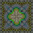 3d effect - abstract geometric fractal pattern