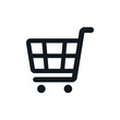© aiinue - Shopping cart icon on White background.