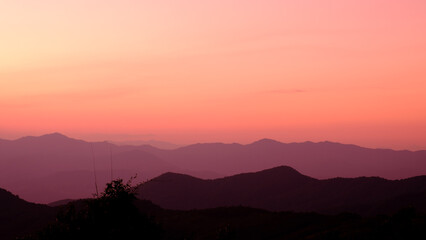 Wall Mural - beautiful purple sky after sunset