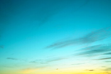 Wall Mural - clouds in the sky are illuminated from below by the light of the sun. beautyfull sky wallpaper and b