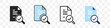 © stas111 - Audit document icons collection in different style on a transparent background. Vector illustration